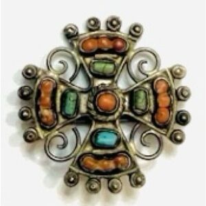 Matilde Poulat / Salas Mexican Silver Brooch